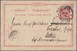 Deutsche Kolonien - Kiautschou - Ganzsachen: 1899, Vorläufer-GSK (2): 10 Pf. Mit - Kiaochow