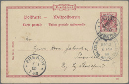 Deutsche Kolonien - Kiautschou - Ganzsachen: 1899, Krone/Adler-Postkarte Mit Auf - Kiauchau