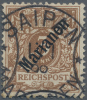 Deutsche Kolonien - Marianen: 1899, 3 Pfg. Mit Diagonalem Aufdruck, Lebhaftorang - Mariannes