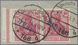 Deutsche Besetzung I. WK: Postgebiet Ober. Ost - Libau: 1919, Germania-Ausgabe, - Bezetting 1914-18