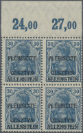 Deutsche Abstimmungsgebiete: Allenstein: 1920, Germania 30 Pfg. Dunkelpreußischb - Andere & Zonder Classificatie