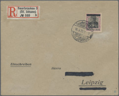 Deutsche Abstimmungsgebiete: Saargebiet: 1920, Germania-Sarre 50 Pfg. Schwärzlic - Lettres & Documents