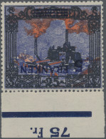 Deutsche Abstimmungsgebiete: Saargebiet: 1921, 5 Fr. Auf 25 M. Landschaften II M - Unused Stamps