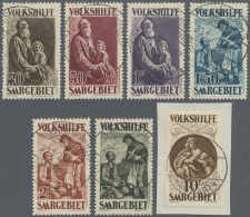 Deutsche Abstimmungsgebiete: Saargebiet: 1928 'Volkshilfe', Kompletter, Gestempe - Oblitérés