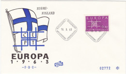 FINLANDIA - FDC - BUSTA  - STORIA POSTALE - 1963 - FDC