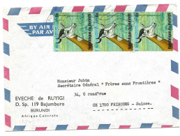 130 - 69 - Enveloppe Envoyée De Bujumbura En Suisse 1976 - Briefe U. Dokumente