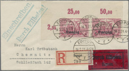 Danzig: 1920, 2.50 Mark Rosalila Und Lilarot, Zwei Farben Je Im Waagerechten Paa - Otros & Sin Clasificación
