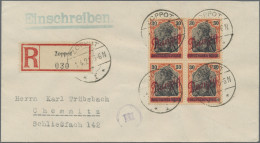 Danzig: 1920, Kleiner Innendienst 30 Pfg. Rotorange/schwarz Auf Hellchromgelb Im - Autres & Non Classés