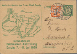 Danzig - Ganzsachen: 1929, 10 Pf Grün Bildganzsache "Int. Briefmarken-Ausst. Dan - Sonstige & Ohne Zuordnung