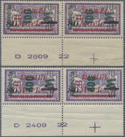 Memel: 1923, 100 - 500 M. Grün Auf 80 M. Auf 1,25 M. Auf 60 C., Kompletter Satz - Memel (Klaïpeda) 1923