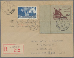 Dt. Besetzung II WK - Frankreich - St. Nazaire: 1945, Handelskammer, 2 Fr., Link - Bezetting 1938-45