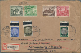 Dt. Besetzung II WK - Generalgouvernement: 1939, Hindenburg 50 Gr. Auf 25 Pfg. U - Bezetting 1938-45