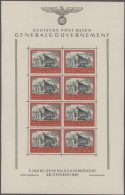 Dt. Besetzung II WK - Generalgouvernement: 1944 'Burg Von Krakau' 10+10 Zl, Zwei - Occupation 1938-45