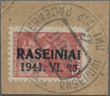 Dt. Besetzung II WK - Litauen - Rossingen (Raseiniai): 1941, 5 K Lebhaftbräunlic - Bezetting 1938-45