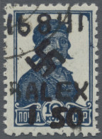 Dt. Besetzung II WK - Ukraine - Alexanderstadt: 1942, 1,50 R Auf 10 K Dkl'preußi - Occupation 1938-45