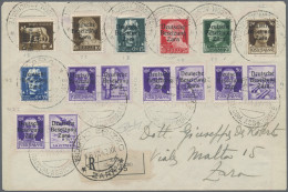 Dt. Besetzung II WK - Zara: 1943, 5 C Bis 35 C Freimarken Und 4 X 50 C Blauviole - Ocupación 1938 – 45