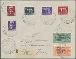 Dt. Besetzung II WK - Zara: 1943, 2 Lire, 2,55 Lire, 3,70 Lire, 5 Lire Und 10 Li - Bezetting 1938-45