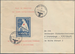 Dt. Besetzung II WK - Private Ausgaben: 1941 Frankreich: "Eisbär"-Block Auf Brie - Ocupación 1938 – 45