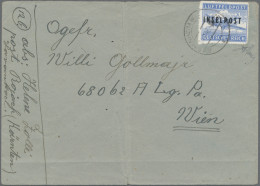 Feldpostmarken: 1945, INSEL RHODOS, Zulassungsmarke Für Luftfeldpostbriefe Durch - Otros & Sin Clasificación