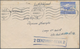 Feldpost 2. Weltkrieg: 1943 (18.3.), "Luftfeldpost"-Brief (Brieftext In Rumän.Sp - Otros