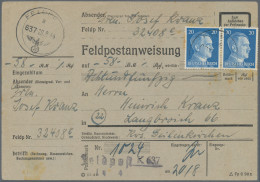 Feldpost 2. Weltkrieg: 1943/44, Kl. Zusammenstellung Von Drei Interessanten FP-B - Autres