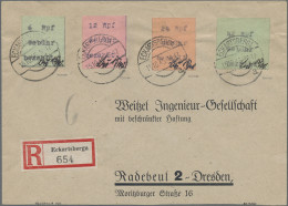 Deutsche Lokalausgaben Ab 1945: ECKARTSBERGA: 1945, Gebührenzettel 6 Rpf Bis 42 - Otros & Sin Clasificación