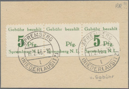 Deutsche Lokalausgaben Ab 1945: SPREMBERG, 1946: Freimarke 5 Pfg. Mit Fehlender - Autres & Non Classés