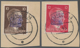 Deutsche Lokalausgaben Ab 1945: Wurzen, 1945: Freimarken Hitler-Kopf 10 Pf Dunke - Otros & Sin Clasificación