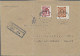 Alliierte Besetzung - Gemeinschaftsausgaben: 1946, 24 Pfg Geschnitten (aus Block - Other & Unclassified