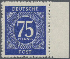 Alliierte Besetzung - Gemeinschaftsausgaben: 1946, Ziffer 75 Pfg. Dunkellilaultr - Sonstige & Ohne Zuordnung