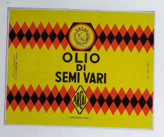 51838 Etichetta Pubblicitaria In Latta Anni '50 - Olio Di Semi A.R.C.A.I Trapani - Cans