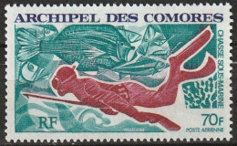 Comores Chasse Sous Marine Poste Aérienne N°44 **neuf - Poste Aérienne