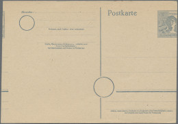 Alliierte Besetzung - Ganzsachen: 1947, Karte 12 Pfg. Arbeiter, Zwei Waagerecht - Autres & Non Classés