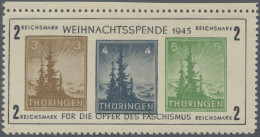 Sowjetische Zone - Thüringen: 1945, Antifa-Block Auf X-Papier Mit Abart "4 Pfg. - Otros & Sin Clasificación