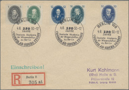 DDR: 1950, Akademie, überkompletter Satz Mit Entsprechendem SST Auf 2 überfranki - Cartas & Documentos