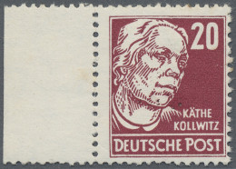 DDR: 1953, Persönlichkeiten: K. Kollwitz 20 (Pf) Karminrot, Auf Gestrichenem Pap - Neufs