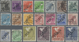 Berlin: 1948 'Schwarzaufdruck': Kompletter Satz Bis 5 M. Mit Unterschiedlichen S - Used Stamps