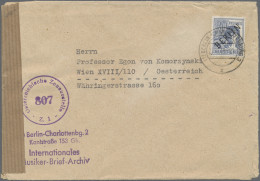 Berlin: 1948, 80 Pfg. Schwarzaufdruck Als Portogerechte Einzelfrankatur Auf Brie - Covers & Documents