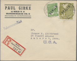 Berlin: 1948, Schwarzaufdruck 1 Mark Zus. Mit 10 Pfg. Als Portogerechte Frankatu - Lettres & Documents