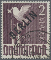 Berlin: 1948, 2 M Schwarzaufdruck, Sauber Gestempeltes Exemplar, Signiert Und Mi - Gebraucht
