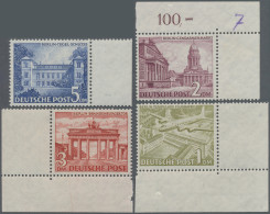 Berlin: 1949, Die Vier Markwerte In Tadelloser Postfrischer Erhaltung, Dabei Die - Ungebraucht