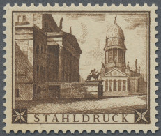 Berlin: 1949, Gendarmenmarkt (ähnlich Michel Nr. 58) In Braunoliv. Es Handelt Si - Nuevos