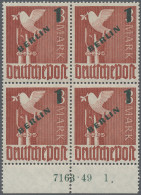 Berlin: 1949, Freimarken 1 (DM) Auf 3 (M) Mit Grünem Aufdruck BERLIN, Perfekter - Ungebraucht