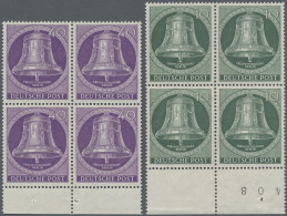 Berlin: 1952, Vorolympiade Als Viererblocksatz Vom Eckrand Oben Links Und Vom Un - Unused Stamps