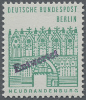 Berlin: 1964, Freimarke Kleine Bauwerke, Essay Ohne Werteindruck Dunkelblaugrün, - Ongebruikt