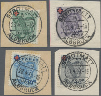 Französische Zone - Baden: 1949, Rotes Kreuz, Kompletter Satz Einzeln Auf Briefs - Autres & Non Classés