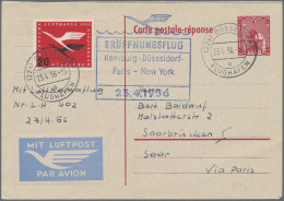 Saarland (1957/59) - OPD Saarbrücken - Ganzsachen: 1955/1958, Drei Ganzsachenkar - Cartas & Documentos