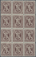 Bizone: 1945, 24 Pf AM-Post, Deutscher Druck Mit Zähnung L 11 Im Postfrischen 12 - Autres & Non Classés