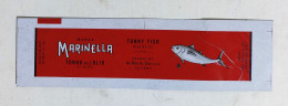 81210 Etichetta Pubblicitaria In Latta Anni '50 - Tonno Marinella Palermo - Cans