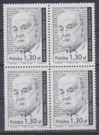 Poland Stamps MNH ZC.4102 4x: Jerzy Giedrojc 100 Y. (4x) - Nuevos